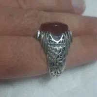 انگشتر نقره استاد درویش عقیق یمن
