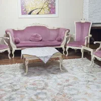 فروش مبل هفت نفره میزبان دار سالم تمیز|مبلمان خانگی و میز عسلی|لنگرود, |دیوار