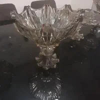 سرویس کریستال پایه برنز|ظروف سرو و پذیرایی|کرج, باغستان|دیوار