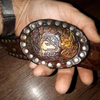 کمربند چرمی اصل بوفالو آمریکایی عتیقه کد دار|کیف، کفش، کمربند|تهران, زمزم|دیوار