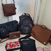 کیف چرم کوله پشتی زنانه مردانه وعروسک لوازم ورزشی