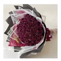 دسته گل و باکس گل روبانی