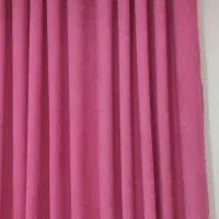 پرده مخمل صورتی