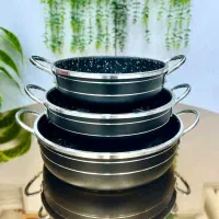 سه تابه دو دسته طرح چدن گرانیتی ما فارون