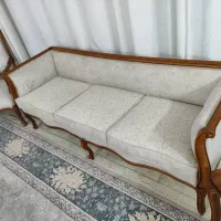 مبل کویین فرانسوی۸نفره بامیز(هنوزاستفاده نکردیم|مبلمان خانگی و میز عسلی|ابریشم, |دیوار