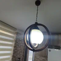 لوستر  چوبی کاملا نو و سالم|لوستر و چراغ آویز|کن, |دیوار