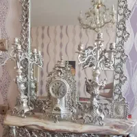 آیینه و شمعدان برنج