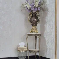 گل مصنوعی و پایه گلدان برنج