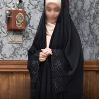 چادر مشکی عربی جده دانشجویی جواهردوزی شده کدAay