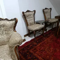 مبل راحتی سلطنتی 9نفره چوب راش|مبلمان خانگی و میز عسلی|گنبد کاووس, |دیوار