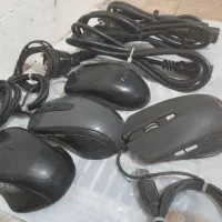 موس ۶ کلید و کابل برق کامپیوتر