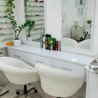 ۲ صندلی کوپ،اینه،ترولی،صندلی میکاپ ،استند سشوار