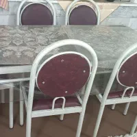 میز ناهار خوری 6 نفره فلزی