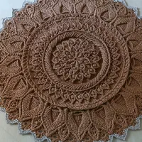 فرشینه دستبافت بیضی  طول 105 عرض 75|فرش|تهران, علی‌آباد|دیوار