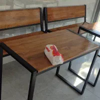 میزوصندلی اهنی رنگ شده|دفتر کار|خمینیشهر, |دیوار