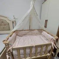 گهواره کنار تخت مادر ویونا مدل دلانا|تخت و صندلی بچه|قم, زنبیل آباد|دیوار