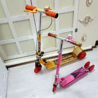 دو عدد اسکوتر دوچرخه ژله ای تایوانی آلومینیوم