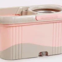 زمین شو تی سطلی چرخشی طی دسته دار خشکن استیل