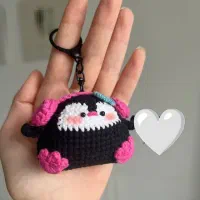 جاکلیدی و آویز بافتنی