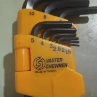 آچار آلن بلند 9 عددی واستر تایوان|ابزارآلات|همدان, |دیوار