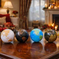 کره زمین چرخان چراغ دار