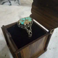 فیروزه اصل رکاب طلا روس