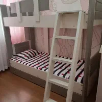 تخت دوطبقه تمام ام دی اف بدون تشک