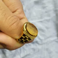 انگشتر رنگ طلایی چشم ببر|کلکسیون اشیاء عتیقه|ارومیه, |دیوار