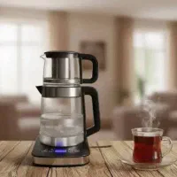 چایی ساز لمسی سارینا و فلر گرم نگهدارنده