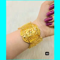 دستبند نقره طرح بحرینی ابکاری طلا|جواهرات|کرمانشاه, |دیوار