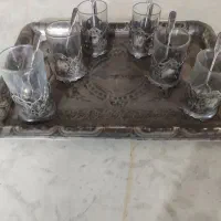 سرویس چایخوری نقره قدیمی