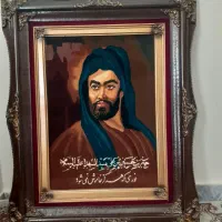تابلو  دست بافت شمایل امام حسین