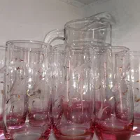 پارچ و لیوان .شربت خوری.سوپ خوری.میوه خوری