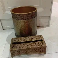 ست جا دستمال کاغذی سطل آشغال،کنار سالنی