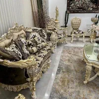 مبل۹نفره مدل سوپرلوکس رزسفید+۳تیکه میزوعسلی چوبی|مبلمان خانگی و میز عسلی|ملایر, |دیوار