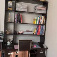 ست کامل و جادار میز تحریر، کتابخانه و صندلی