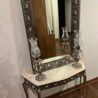 اینه و شمعدان استیل