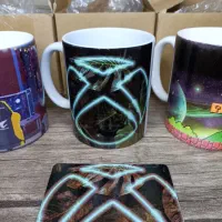 سه عدد ماگ طرحدار نو باهم