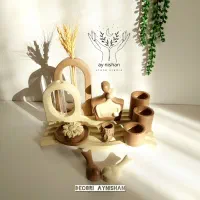 دکوری جلو مبلی سنگ مصنوعی