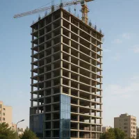 مشارکت ۲۰۰ متری حاشیه فکوری دارای ۶ طبقه پروانه