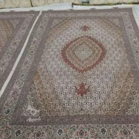 فرش دستباف ماهی جفت ۶متری کرم رنگ