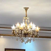 دو عدد لوستر آرامیس برنز ۶ شاخه ۱۲ شعله