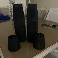 شید کلاهک لوستر مشکی