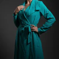 مانتو زنانه دخترانه سبز آبی مانتو آبی سرمه ای