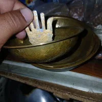 سه کاسه چهل تیکه بسیار قدیمی|کلکسیون اشیاء عتیقه|شیراز, شاهچراغ|دیوار