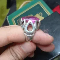 انگشتر نقره یاقوت سرخ