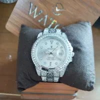 ساعت فول نگین رولکس حکاکی روی بند ساعت