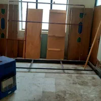 چهار چوب آهنی و درب بسیار سالم|مصالح و تجهیزات ساختمان|گلپایگان, |دیوار