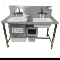 تجهیزات اشپزخانه صنعتی .تاپینگ .کانتر گرم سرداستیل