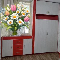 تخت دوطبقه تا سن ۱۵ سال و کمد دیواری